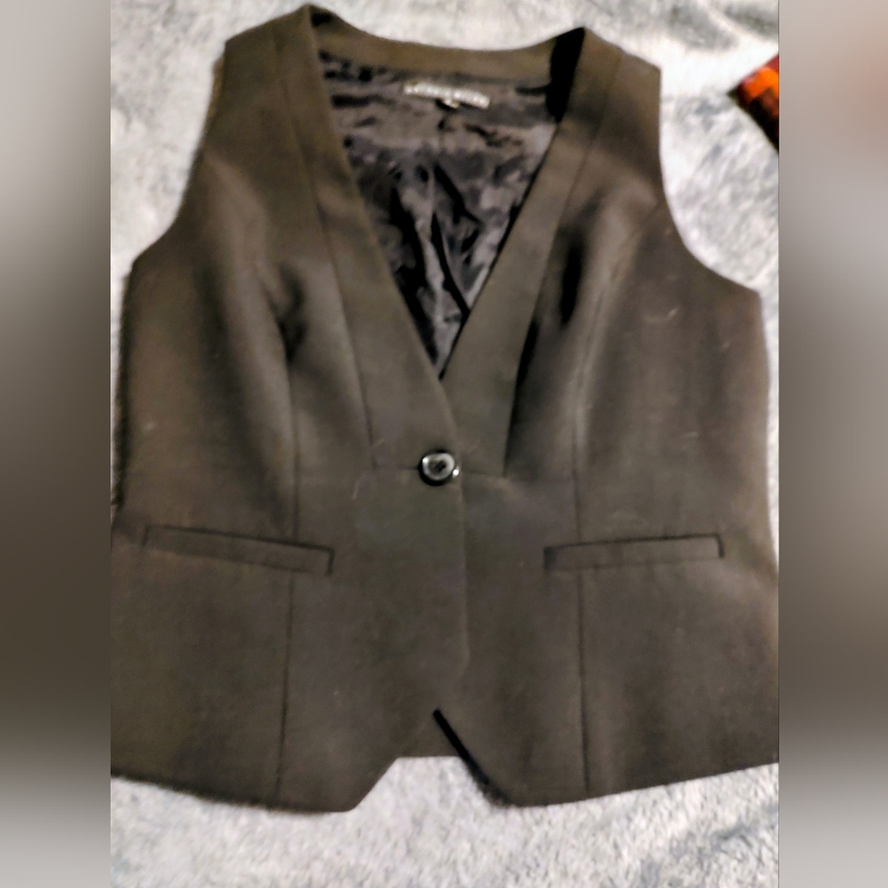 ANTONIO MELANI Black Vest With Detailing On The Back